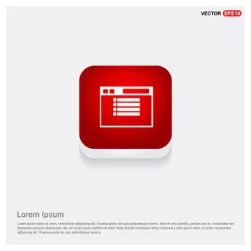 App window interface icon Illustrazione stock