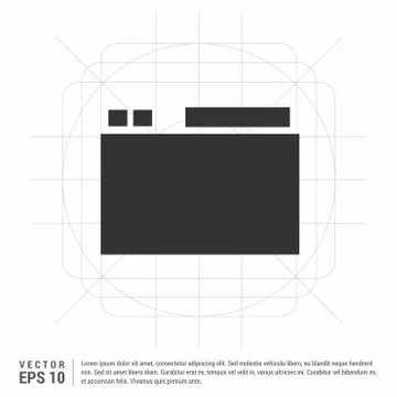 App window interface icon Stock Illustration