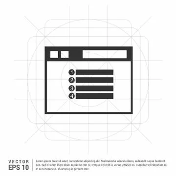 App window interface icon Stock Illustration