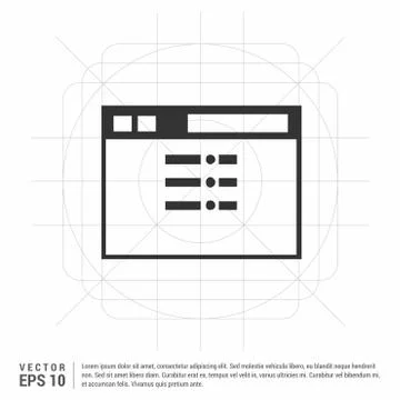 App window interface icon Stock Illustration