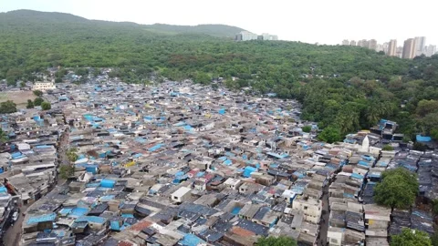 Appa Pada slum hotspot for spread of Corona virus Stock Footage 133752409