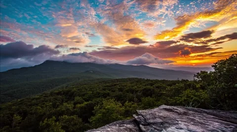Appalachian Mountain Sunrise Stock Footage 67354579