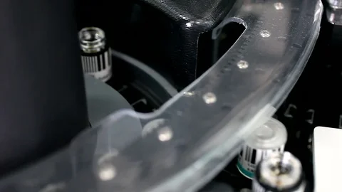 Apparatus for analyzing blood Stock Footage 70385799