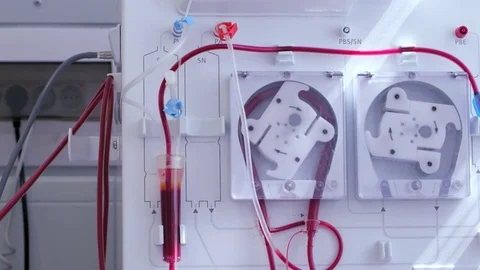 An apparatus for blood transfusion Stock Footage 78733065