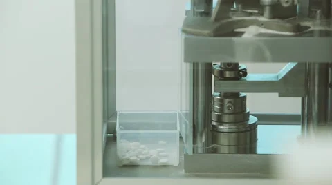 Apparatus for the manufacture of tablets Stock-Footage 53238693