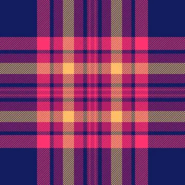 Apparel fabric pattern background, furry vector seamless plaid. Warm check .. 库存插图