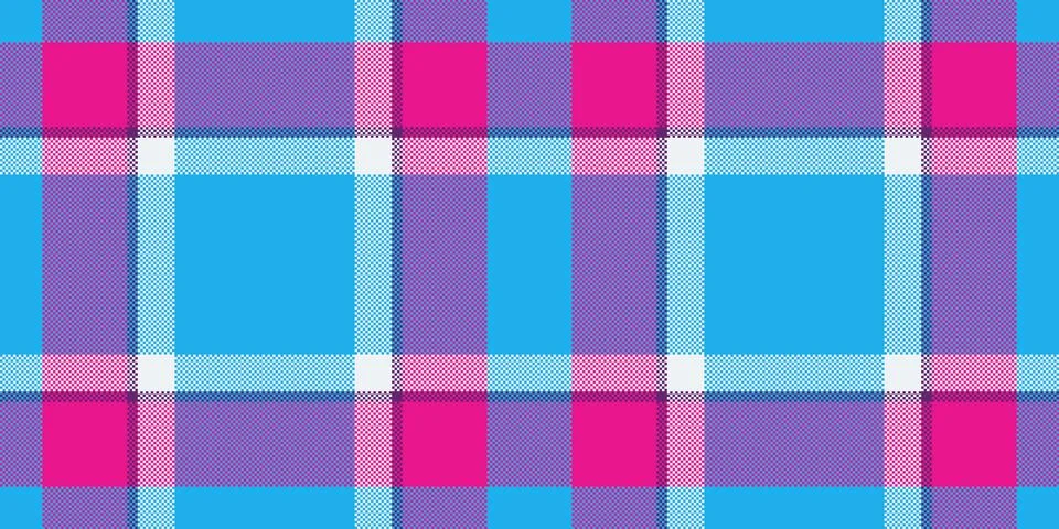 Apparel vector background fabric, intense check plaid pattern. Cut out seam.. イラスト素材