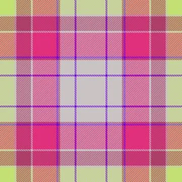 Apparel vector check background, hotel textile tartan seamless. Rag plaid t.. Stock Illustration