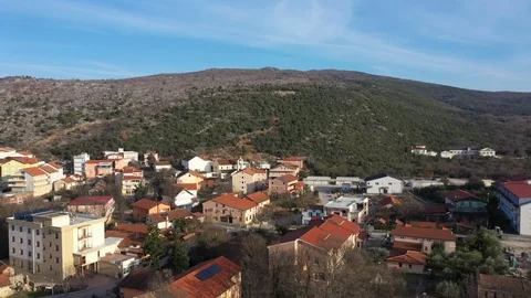Apparition hill Podbrdo of the Virgin Mary in Medjugorje, Bosnia and Herzegovina Stock Footage 124436113