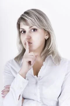 Appeal to silence Stock Photos