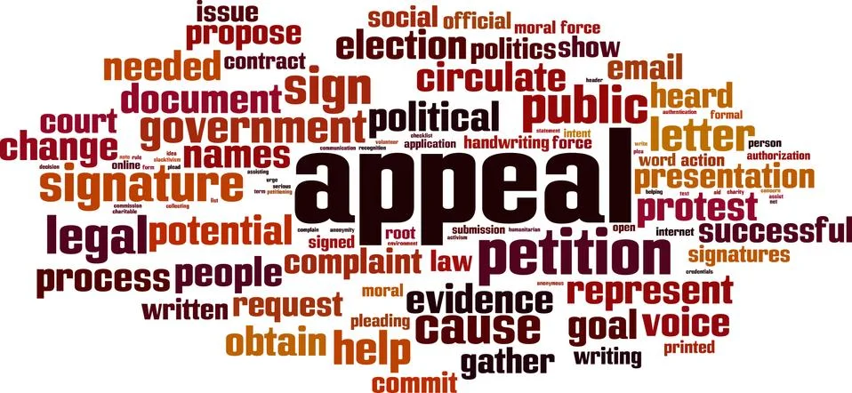 Appeal word cloud Stock Illustration