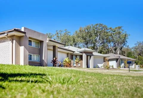 An appealing garden area Stock Photos