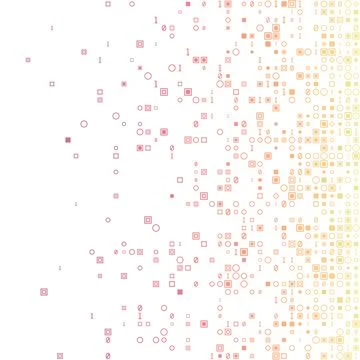 Appealing geometric matrix background in sunset colors. Cool square vector .. Illustrazione stock