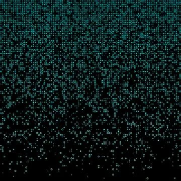Appealing geometric matrix background in teal purple colors. Authentic squa.. Stock-Illustration