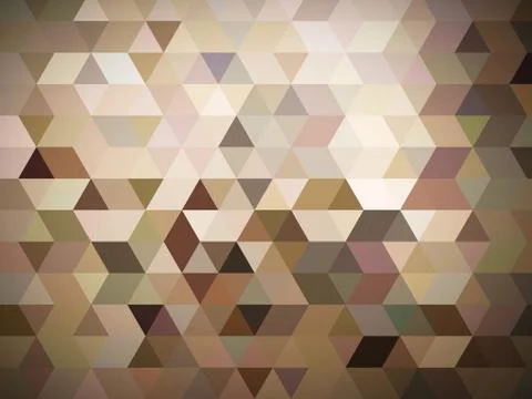 An appealing illustration of designing of digital pattern of triangles Stock Illustration