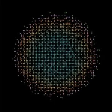 Appealing matrix background in pastel colors. Grid of random old chinese Ta.. Ilustração Stock