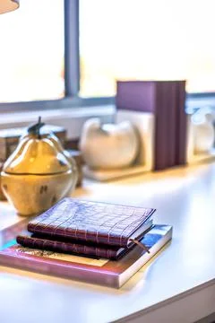 An appealing reading table Stock Photos