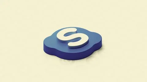 Appearance of 3d social network icon. Motion. Particles are collected in social Stock Illustration