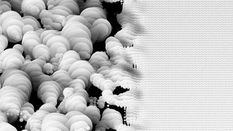 Appearance and disappearance of white elements on the left side of the screen Video stock 81260242