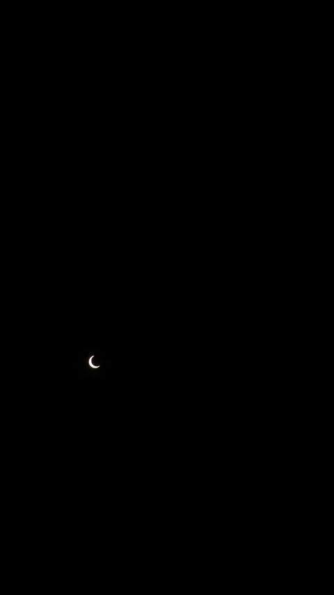 The Appearance of the Annular Solar Eclipse and the Movement of the Sun Stock Footage 332453399