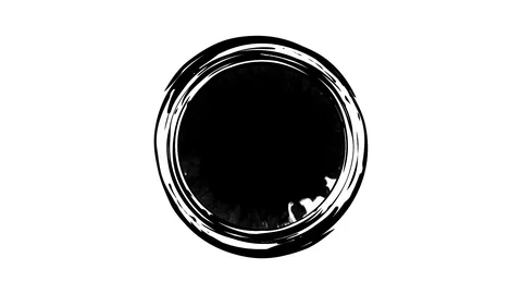 The appearance of a black ink spot Stock Footage 113561782