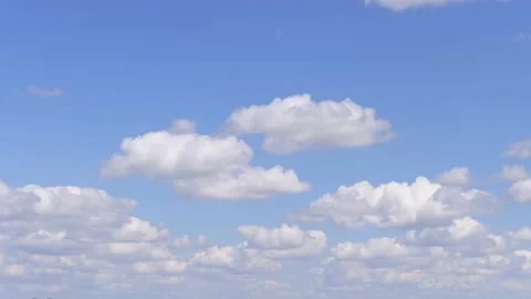 Appearance of clouds in the sky Stock Footage 199485099