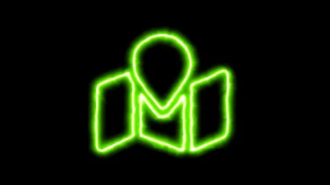 The Appearance Of The Green Neon Symbol  