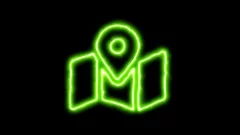 The Appearance Of The Green Neon Symbol Stock Video Pond5