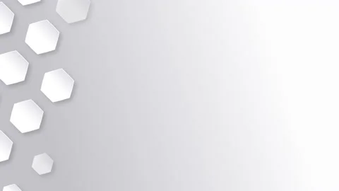 Appearance of hexagon pattern background. Seamless loop Stock Footage 131405711