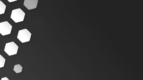 Appearance of hexagon pattern background. Seamless loop Stock Footage 131405765