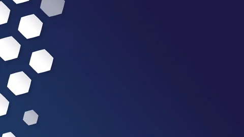 Appearance of hexagon pattern background. Seamless loop Stock Footage 131405982