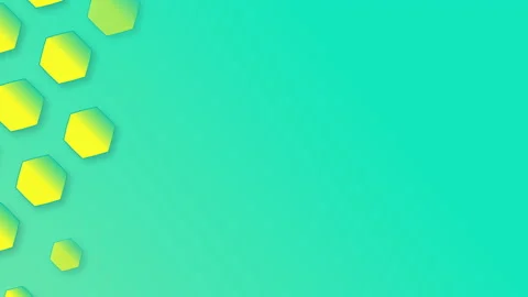 Appearance of hexagon pattern background. Seamless loop Stock Footage 131406162