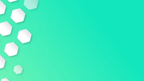 Appearance of hexagon pattern background. Seamless loop Stock Footage 131406229