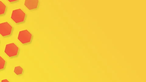 Appearance of hexagon pattern background. Seamless loop Stock Footage 131406325