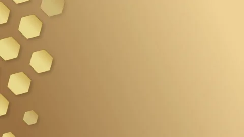 Appearance of hexagon pattern background. Seamless loop Stock Footage 131406987