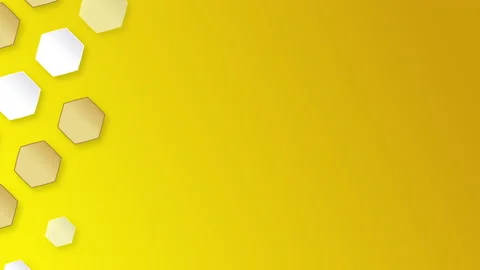 Appearance of hexagon pattern background. Seamless loop Stock Footage 131407069