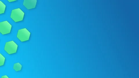 Appearance of hexagon pattern background. Seamless loop Stock Footage 131407208