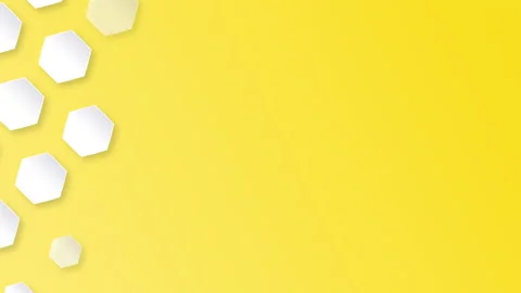 Appearance of hexagon pattern background. Seamless loop Stock Footage 131407238