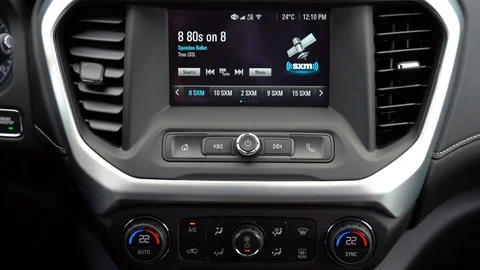 Appearance, interior of the new GMC Acadia Video stock 124930799