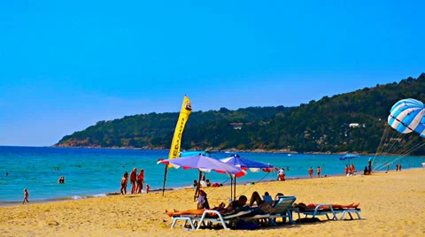 Appearance of karon beach Video stock 36580956