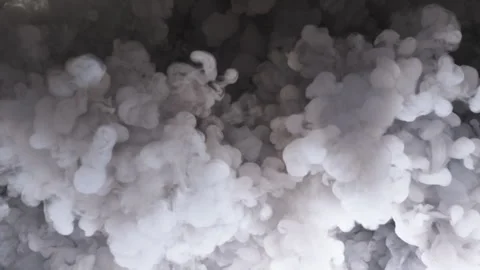 The appearance of a large amount of gray thick smoke Stock-Footage 290483014