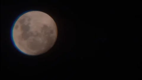 The appearance of the moon at night Stock Footage 311004695