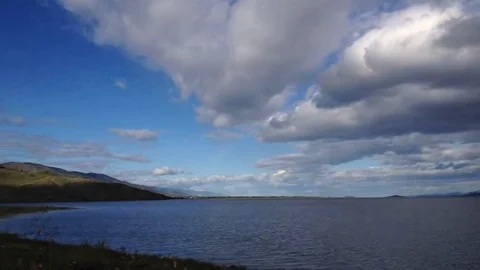 The appearance of the rainbow, time lapse, footage Video stock 69219874