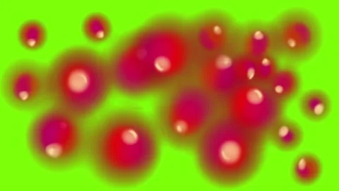 Appearance of red pus filled pimples on a green background. Stock animation with Stock Footage 334672317