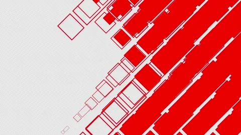 Appearance of red texture on black screen. Video stock 265268078