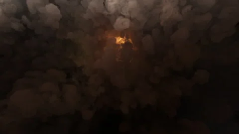 The appearance of thick smoke or steam with a bright glow effect Stock Footage 290483075