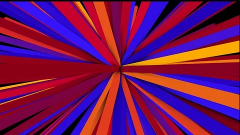 Appearance of three-dimensional lines from the middle of the screen flying to Stock Footage 82647653