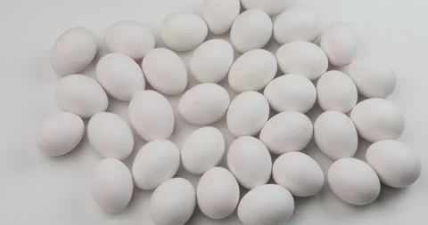 The appearance of white eggs Stock Footage 241092837