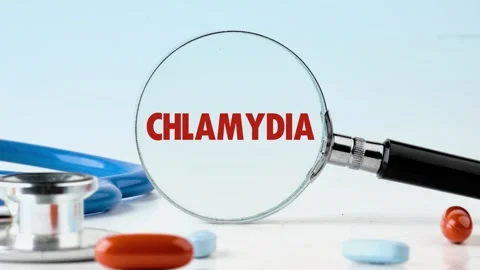 The appearance of the word CHLAMYDIA Stock Footage 281489477
