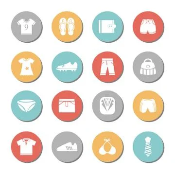 Appearances Icons Set Illustration